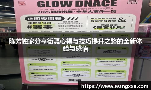 陈芳独家分享街舞心得与技巧提升之路的全新体验与感悟